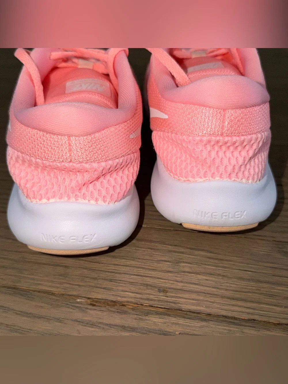 Nike Women's Pink Coral Flex Experience RN Sneakers - Size 7